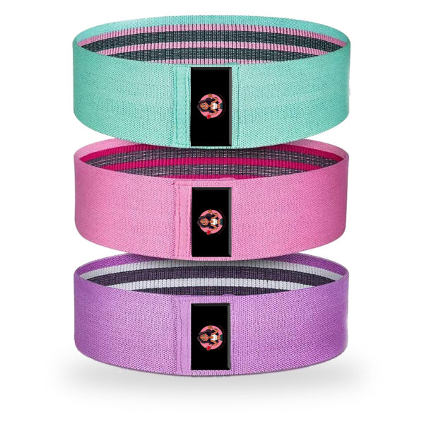 Nicole Danielle Fitness  - Fabric Resistance Bans 3 pc Thumbnail